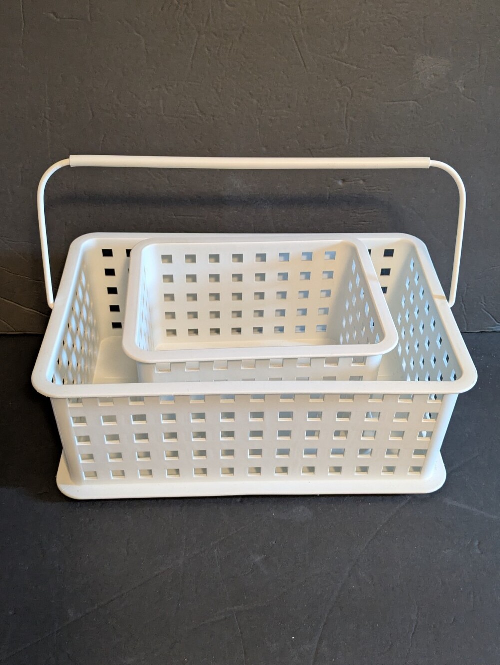 Interdesign Basket Caddy with Handle & Small Basket Bundle of 2 Home Accents
